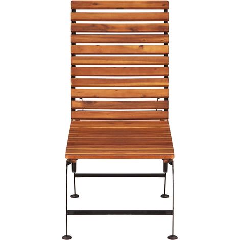 Lettino Prendisole Sdraio con Gambe in Acciaio Legno Massello Acacia (1/5)