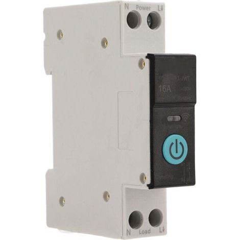DIN Rail Circuit Breaker Smart WiFi Switch Smartphone Remote Control 3 Timing Modes Household Appliances 16A (1/4)