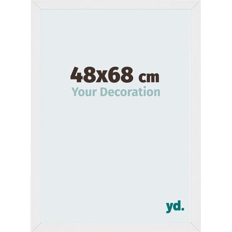 yd. - Cadre photo 48x68 - Blanc Brillant - MDF - Mura