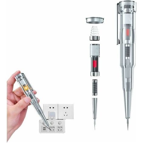 Reactive electrical tester pen, 70-250V waterproof voltage tester induced electrical pen, reactive electrical tester pen, non-contact voltage tester pen (1 piece)