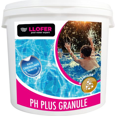 Llofer – Poudre pH plus 5kg – Augmente le pH de l'eau – Équilibre de l'eau pour piscine – Carbonate de sodium