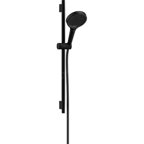 Hansgrohe Rainfinity - Set pomme de douche, barre et flexible, 3 jets, noir mat 28745670 (1/5)