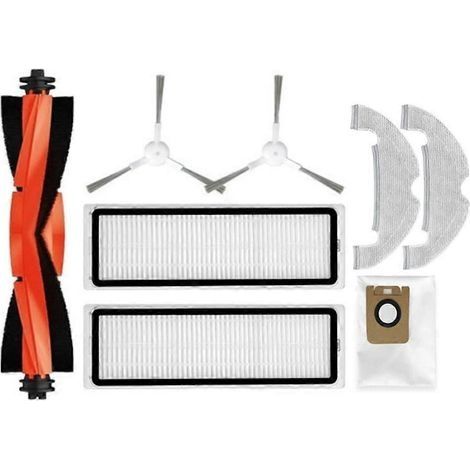 Kit d'accessoires 8 pièces pour aspirateur robot Dreame Bot D10 Plus RLS3D, Z10 Pro, L10 Plus : brosse principale, filtre, sac à poussière (1/5)