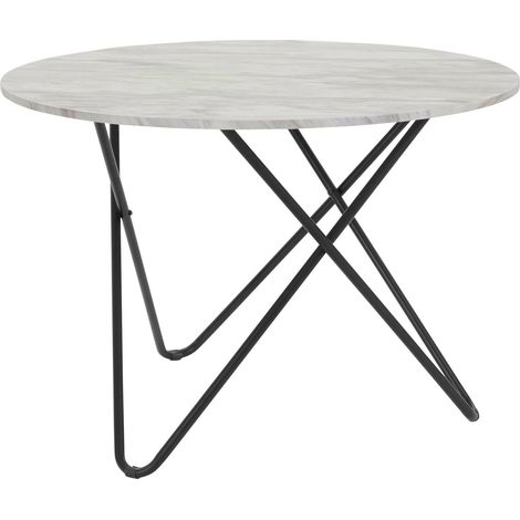 Jonas-Table à manger 110 cm aspect marbre