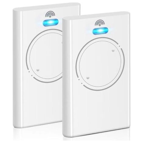 Lot de 2 télécommandes 868 MHz pour ouvre-porte de garage XT2 868 SLH LR, 2 canaux, blanc (1/5)