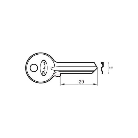 CHIAVE GREZZA K2765 R1 - 10 pezzi POTENT