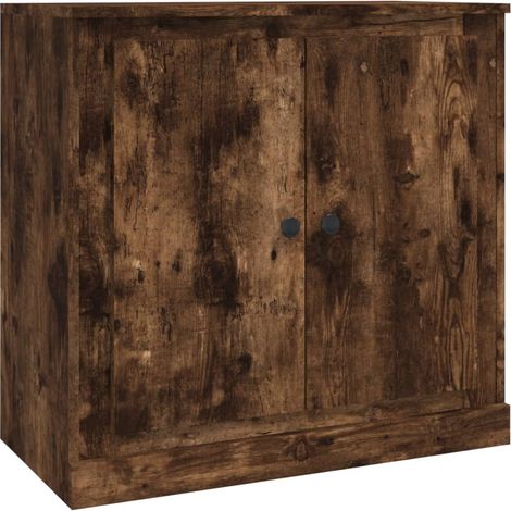 Maison Exclusive - Credenza Rovere Fumo 70x35,5x67,5 cm in Legno Multistrato (1/5)