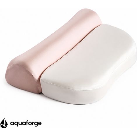 Almofada Cervical Ergonómica Fibra de Poliéster Respirável Capa Removível 15 x 50 x 10 cm (1/5)