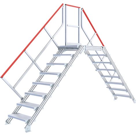 Scala a Ponte 8 gradini - Altezza da sgomberare 2.00m - 2241/1008