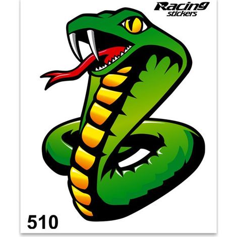 Adesivi Stickers Standard Cobra 10 x 12 cm (1/4)