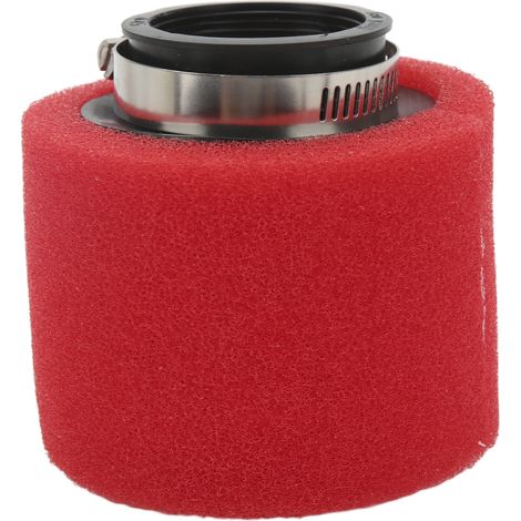 Filtre à air éponge 45mm/1,8in pour Moto Quad 50-200CC, Kit d'admission avec filtre rouge, Pièce de rechange nettoyable pour ATV, Système de filtration performant (1/5)