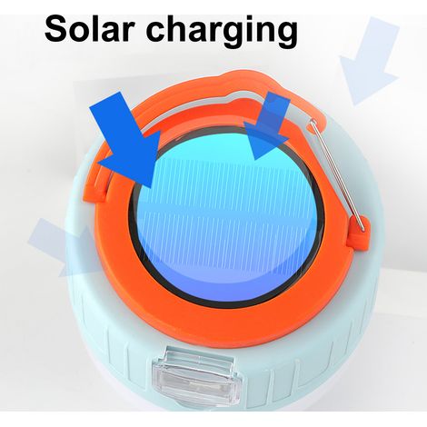 Lampe de Camping solaire extérieure lampe de secours avec télécommande alimenté LED lumières tente Camping stand sortie USB