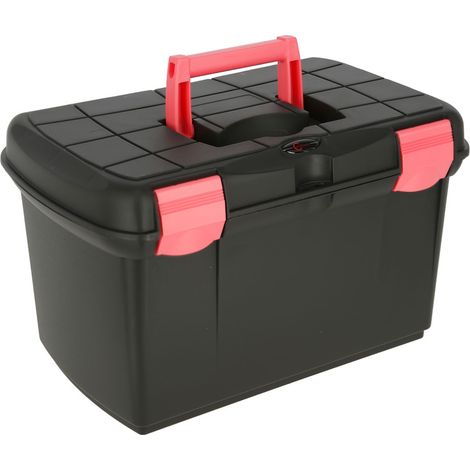 Putzbox Arrezzo schw./fuchsia mit herausnehmbaren Einsatz