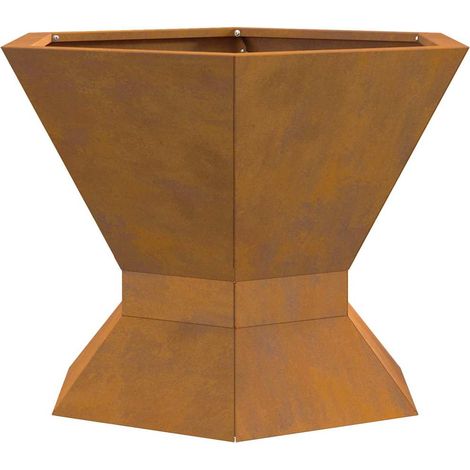 Braise Marron 50 x 50 x 40 cm Acier CFW752282 (1/5)