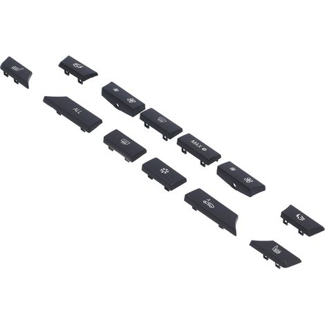 Bouton de chauffage A/C 12 pièces, capuchon de clé de commutateur, kit de réparation 61319313923 pour BMW Série 5/6 (1/5)