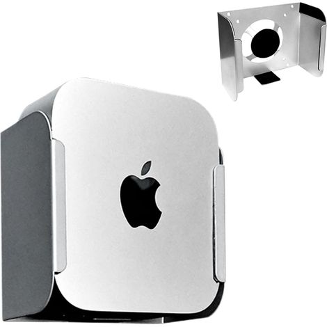Soporte de aluminio para Apple Mac Mini M4/M4 Pro 2024, Mac Mini M4, soporte con ventilador y disipador de calor, accesorio de montaje 3 en 1 para Mac Mini M4 Pro compatible bajo la (1/5)
