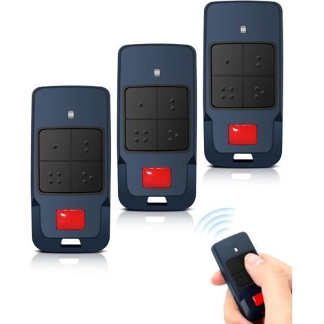 Muntra-433.92 MHz Telecommande Portail pour MITTO 2/4, MITTO 2A/4A, MITTO B RCB 02/04, KLEIO B RCA 02/04, TRC1 / TRC2 / TRC3, 2 Canaux, Rolling Code, Télécommande Porte de Garage (3PCS-4) (1/5)