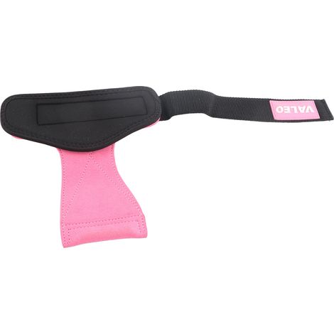 Pinkfarbene Fitnesshandschuhe für Training, Yoga und Gewichtheben, halbfingeriger Handschutz. (1/4)