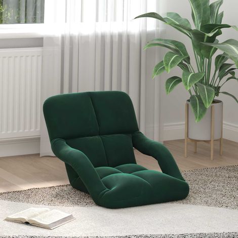 Sillón ajustable Verde oscuro Terciopelo (1/5)