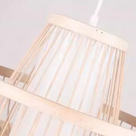 Pendelleuchte aus Bambus im chinesischen Stil, minimalistische und kreative Schlafzimmerlampe im japanischen Stil aus geflochtenem Bambus für kleine Restaurants oder Teestuben, Retro-Stil (1/5)