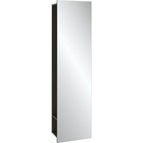 VB Spiegelregal Subway 3.0 C59600 450x1700x300mm Eckig Black Oak