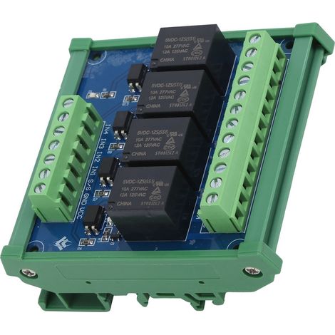 4-Kanal-Relaismodul 5V Optokoppler-Isolationsrelaismodul SPS-Signalverstärkerplatine (1/5)