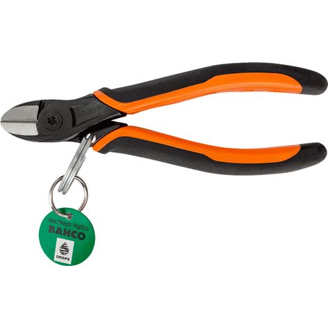 Bahco - Pince coupante diagonale à ressort ERGO 125 mm avec anneau de sécurité - TAH2101G-125 (1/2)