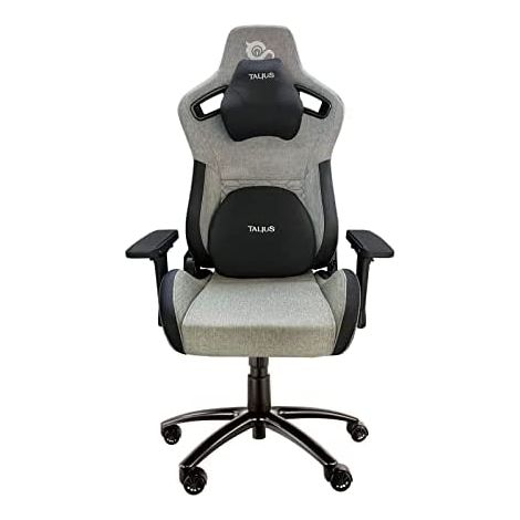 Taliusraptor gaming chair schwarz/grau 4d, Frosch, Metallfußkreuz, Nylonrollen, bis 170kg