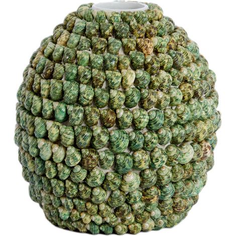 Vaso verde in bambù suggestivo Light & Living Shell (1/3)