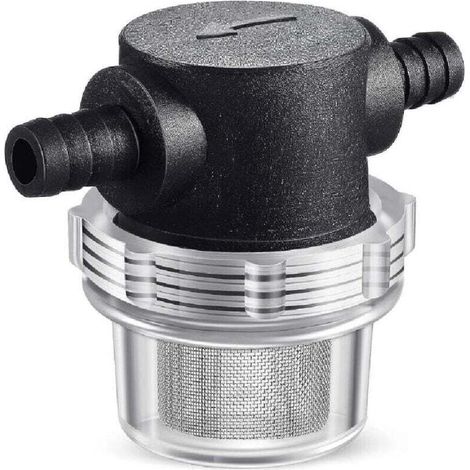 Pompa dell'acqua per roulotte, ingresso/uscita filtro acqua, filtro a rete in acciaio inox - Crezuo