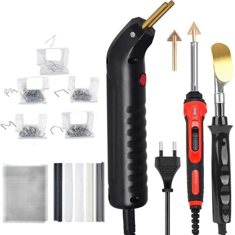 Kit D'Outils de Réparation de Pare-Chocs de Voiture 100 W avec Machine à Souder le Plastique et Agrafeuse à Chaud Prise UE (1/5)