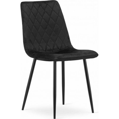 Sedia Turin - velluto nero x 4 (1/3)