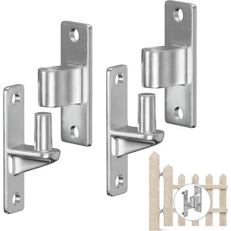 2 pares de bisagras para puertas, bisagras de acero inoxidable 304 de alta resistencia, bisagras de montaje en pared para puertas de granja, capacidad de 270 kg. (1/5)