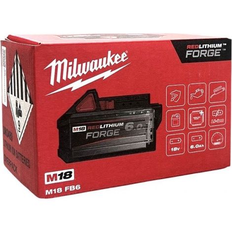 Milwaukee M18 FB6 FORGE Akku High 18V 6.0 Ah Li-Ion"-"183754740