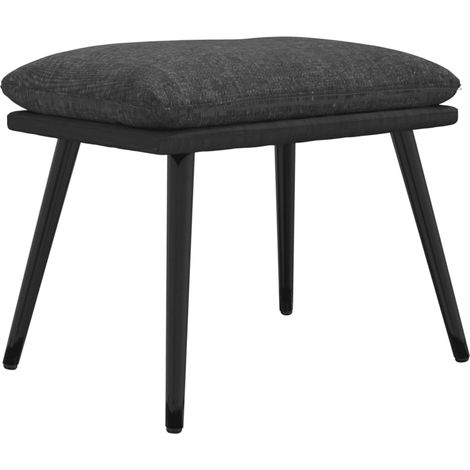 Sgabello Grigio Scuro 45x29,5x35 cm in Tessuto e Similpelle vidaXL (1/5)