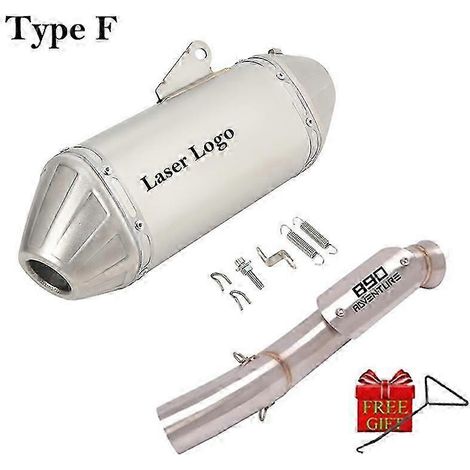 Silenciador De Escape Para Motocicleta, Tubo De Enlace Medio, Espace, Para Ktm 890 Adv Duke 890 Adventure R Rally 2019 - 2022 2023( Type F) (1/5)