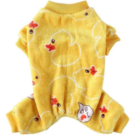Pijamas para perros, ropa de invierno para perros, monos cálidos estampados para perros pequeños, cachorros, gatos, chihuahuas, pomeranias, monos 21 (1/5)
