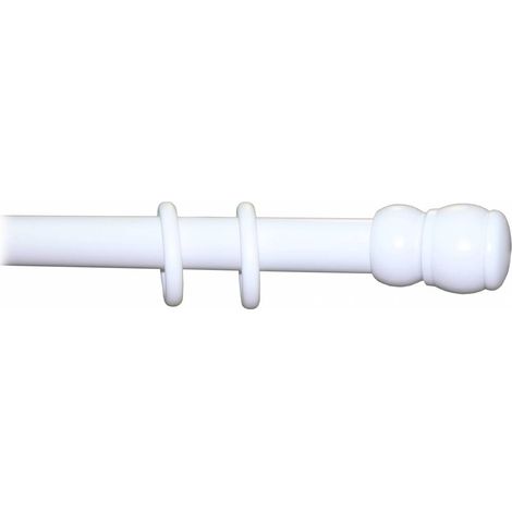 Bast�n de madera a tiro D 35 blanco 180 cm s/sup.