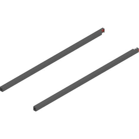 Blum MERIVOBOX Längsreling, NL=600 mm, links/rechts, oriongrau