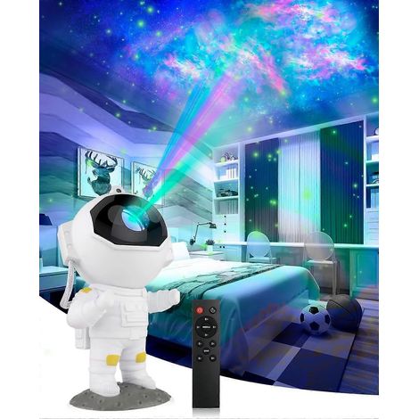 Lampe projecteur galaxie astronaute, veilleuse nébuleuse, lampe étoilée pour chambre et projecteur de plafond, avec minuterie et projecteur. (1/5)