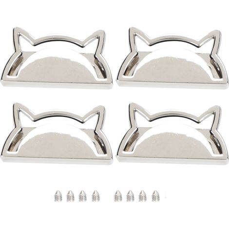 Pince Décorative Griffe De Chat - Métal Argenté Pour Cuir Et Jeans - Bricolage Sac Et Vêtement - Lot De 4 Pièces (1/5)