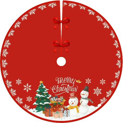 90cm diameter Christmas tree skirt, Christmas tree background aprons, Christmas tree decoration, home decor (Style 12) (1/5)