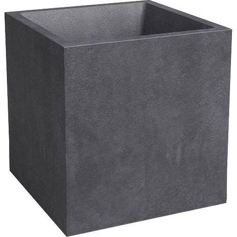 ARTEVASI Pot de fleur - SYDNEY - 40 cm - 31 L - Anthracite - Dimensions: 29.5x39.5x43 cm (1/2)