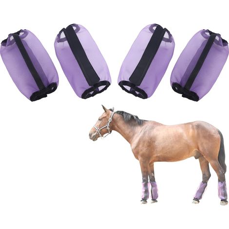 Lot de 4 Guêtres Anti-Taons, Éviter de Taper du Pied, Violet