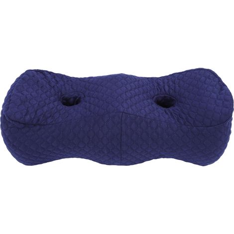 Oreiller pour les jambes, garnissage en coton à mémoire de forme, 2 hauteurs, soutien des genoux, pour étudier à la maison ou dormir. (1/5)