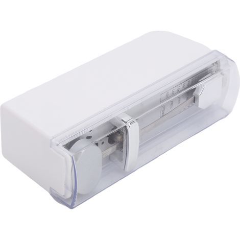 Métronome mécanique blanc compact 11x5x3cm pour piano, guitare et violon (1/5)