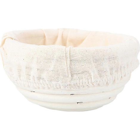 Panier à pain en rotin pour la fermentation, avec doublure en tissu - 11 x 6 cm (1/3)