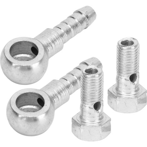 Raccord Banjo M8 Turbo Collecteur Durite Frein Adaptateur Rondelle Inox pour Tuyaux Carburant Huile 4-5mm (1/5)