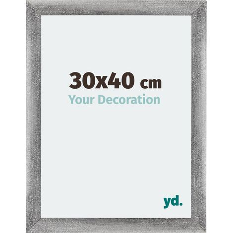Cadre Puzzle 30x40 cm - Gris Patiné - MDF - Mura. (1/5)