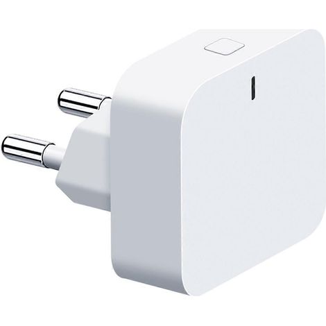 Passerelle de type hub enfichable ZigBee/Bluetooth multimode pour la domotique. Compatible avec les prises européennes. (1/5)